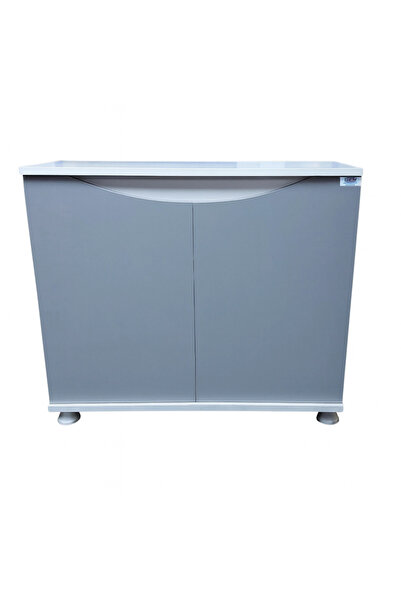 Kanki Pet 80 Cm MDF KP8045FGR Flex Gri Kapaklı Akvaryum Sehpası 80x45x69 cm