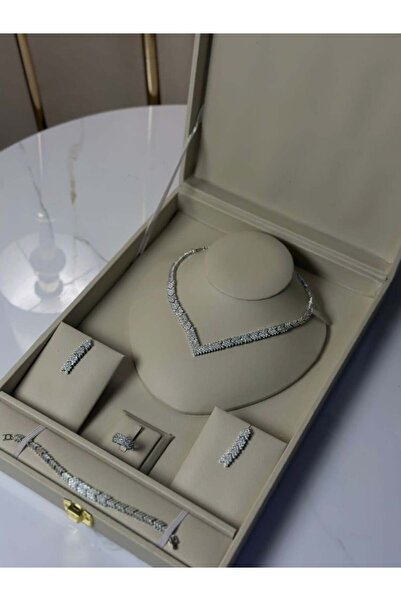 vanus fashion طقم اكسسوار زيركون A367