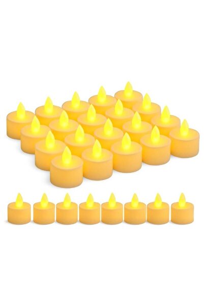 Generic Home Care 24-Pack LED Tea Light Candles – Flickering Flameless, Warm White