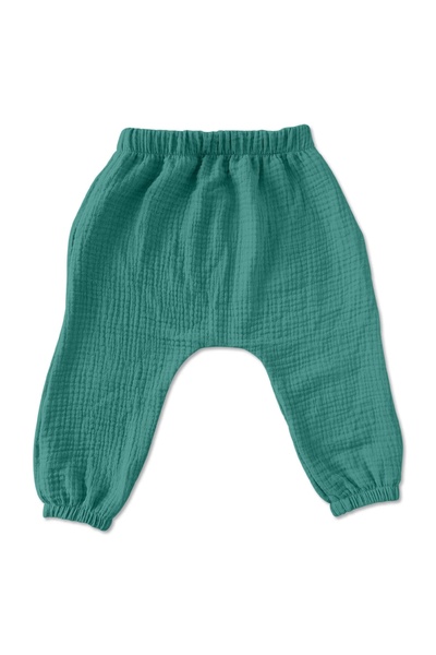 Kidizi RESEALED Children's long muslin pants, type Salvari Sima ocean 2-3 years