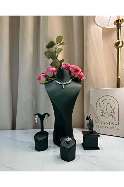 vanus fashion طقم اكسسوار زيركون A199