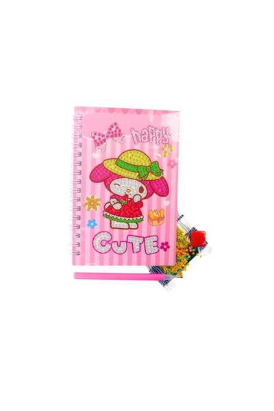 Meven Set Beauty دفتر رسم ملون بغلاف من الورق المقوى المزخرف والخرز