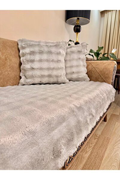 montanahome طقم غطاء أريكة من القطيفة السميكة 3+3+1+1 ناعم وزخرفي