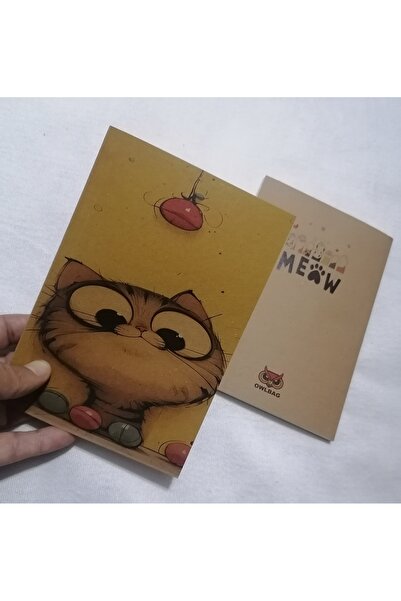 OWLBAG COMPANY Owl Bag Special Design Vintage-Looking Cute Kitten Pattern Not...