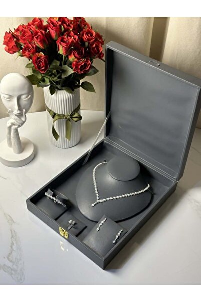 vanus fashion طقم اكسسوار كريستال A423