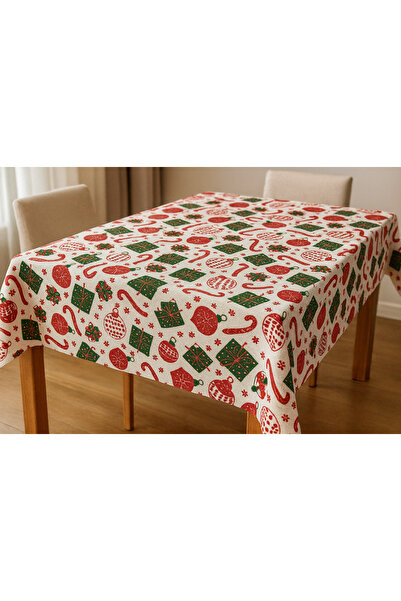 Home مفرش طاولة منقوش لعيد الميلاد، بتصميم مبتكر لرأس السنة الجديدة