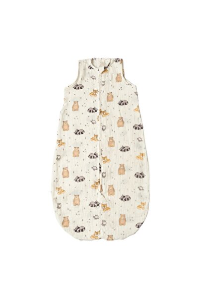 Kidizi Sac de dormit de vara pentru copii din muselina dubla 3-18 luni Cuddly Buddies, 0.3 tog