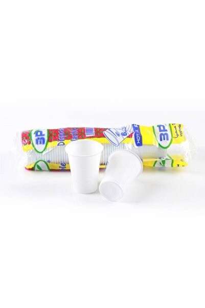 MEVEN Set Beauty Fluted Plastic Cups 6 oz - 50 Pieces