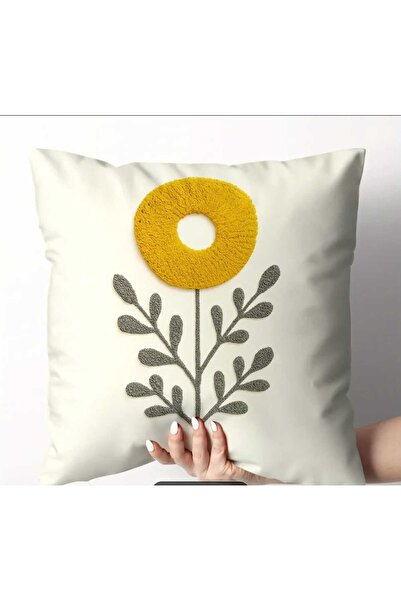 Sfmstore Husă de pernă decorativă cu model perforat - Țesătură din chenille 4...