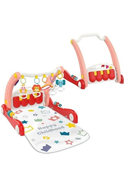 huanger مشاية أطفال وبساط لياقة بدنية للبيانو 2 في 1