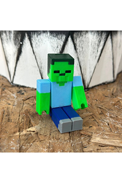 vahobi3d Zombi Minecraft Figürü – Koleksiyonluk Masa Üstü Dekor