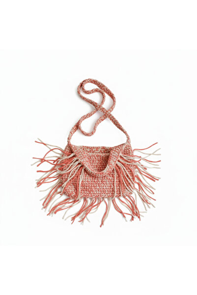 madame leman Handmade Wicker Knit Tassel Shoulder Bag – Suitable for Everyday...