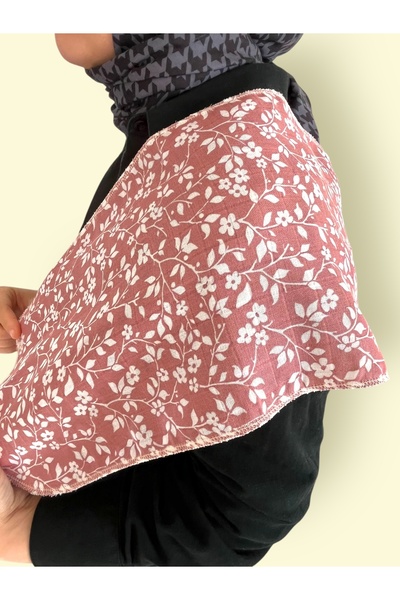 runbaby Single Layer Muslin Shoulder Cloth 25X50Cm - Pink Flower
