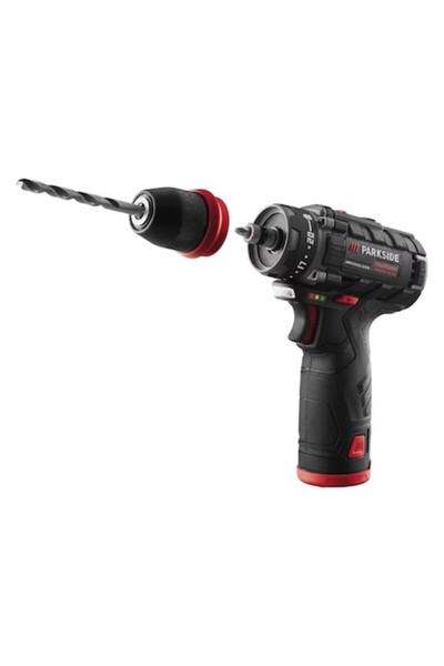 PARKSIDE PERFORMANCE x12V PBSPA 12 E4 Mașină de găurit fără fir cu 2 baterii,...