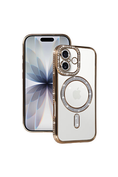 NewFace حافظة آيفون 17 من أبل مع تقنية ماجنيتك سيف - ذهبي