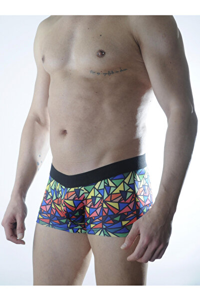 ALFA AKSESUAR 03 Boxeri pentru bărbați cu modele colorate