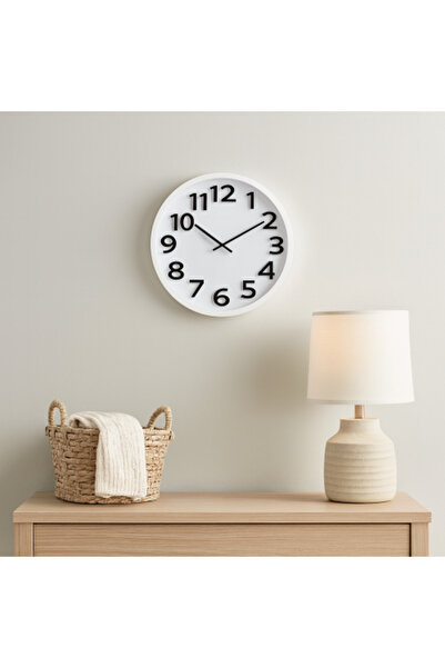 Family Ship Round wall clock, white - 41 cm