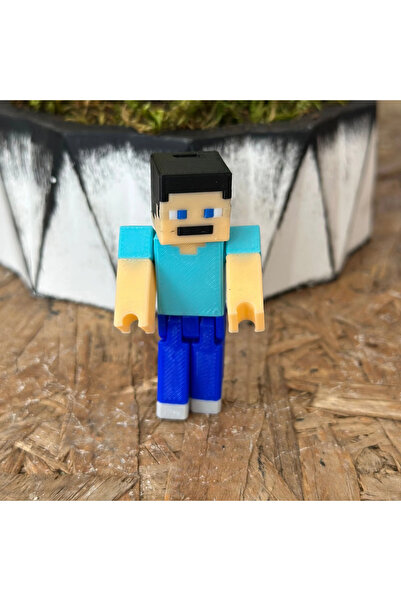 vahobi3d Steve Minecraft Figürü – Koleksiyonluk Masa Üstü Dekor