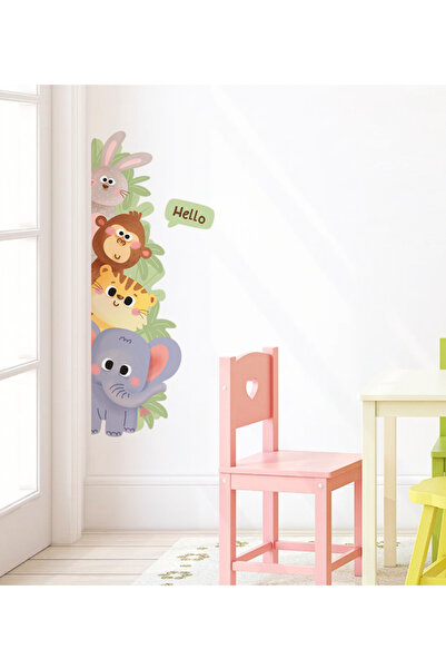 Jüppo Kapı Kenarı Duvar Sticker – Hayvan Figürlü Çocuk Odası Dekoru