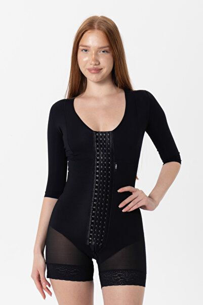 H&A Korse Stage 2 Sleeve Breasted Short Shorts Corset Medical Liposuction Tum...