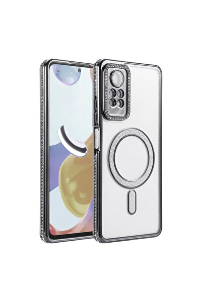 NewFace حافظة مغناطيسية لهاتف شاومي ريدمي نوت 12 برو 4G - أسود