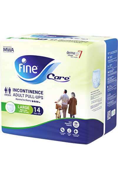 FINE حفاضات كير كلوث للكبار - مقاس كبير - 14 قطعة