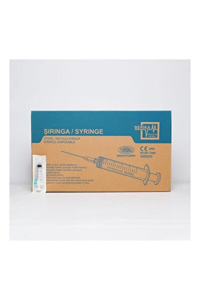 Berika 5 CC YEŞİL UÇLU ENJEKTÖR 21G 38MM 250 ADET