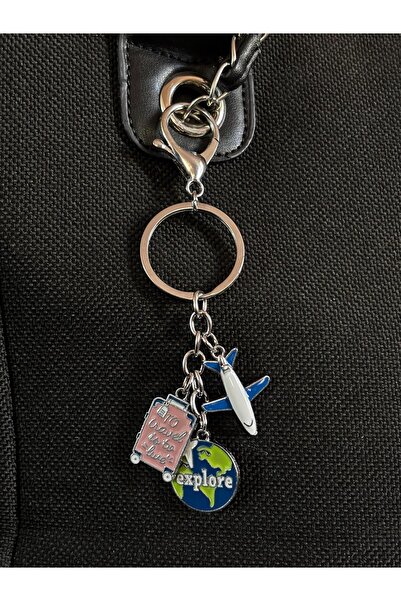 bijoux uniques حقيبة مزخرفة وسلسلة مفاتيح