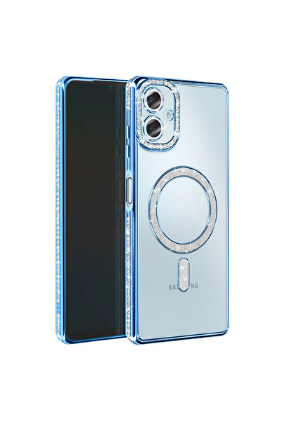 NewFace حافظة سامسونج جالاكسي A06 جوك سيملي ماجنيتيك سيف - أزرق