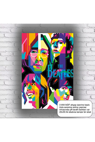 Hayat Poster Rock Music the Beatles Pop Art Mdf Painting Retro Wood Poster