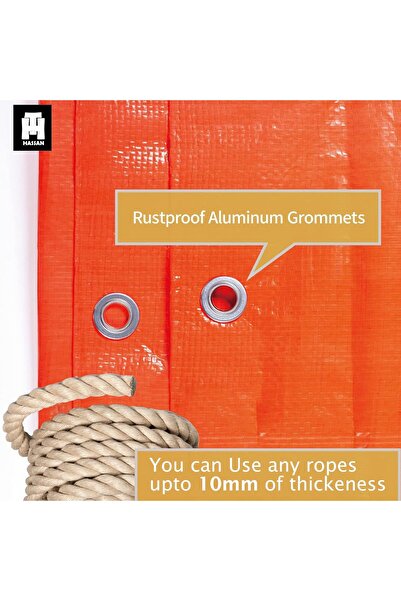 HASSAN Heavy Duty Waterproof Tarp Cover (12x12ft)