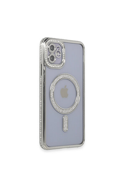 NewFace حافظة آيفون 11 جوكي فضية مغناطيسية آمنة - فضي