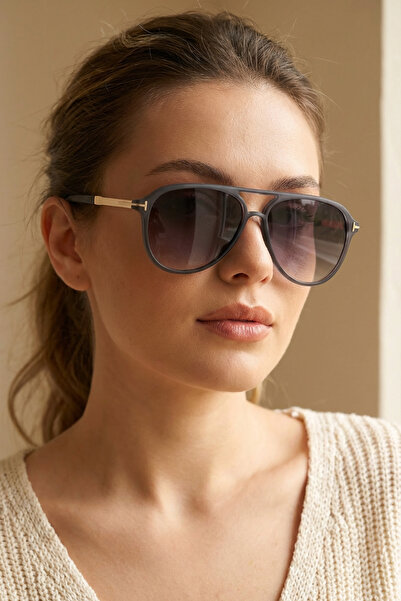 Kapin Damla Tasarım Güneş Gözlüğü - Gri