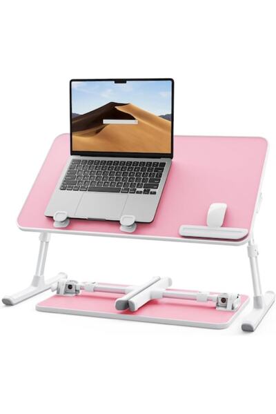 NEXTWAVE Masă pliabilă laptop NextWave®, 5 niveluri, 4 unghiuri, pat/birou, roz