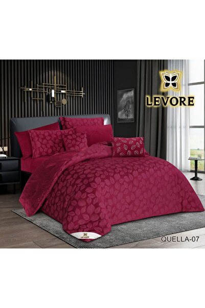 Levore 8-piece royal jacquard winter bedspread, velvet on faux fur
