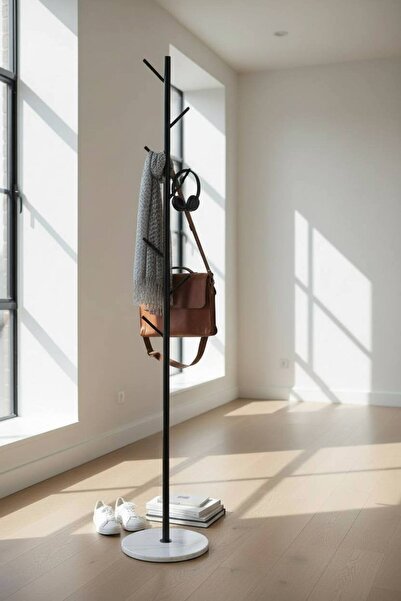 MAZPRO علاقة ملابس عصرية بقاعدة رخامية