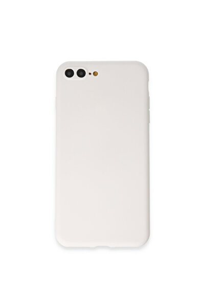 NewFace جراب آيفون 7 بلس أول سيليكون - أبيض