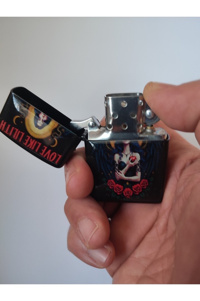 ASYA GIFTS Sevgililer Gününe Özel Love Like Lilith Benzinli Metal Çakmak