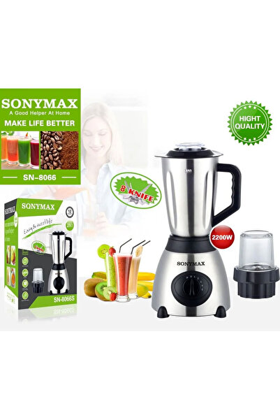 Osiaga 2200 W electric blender with 5 speeds, grinder included and 8 blade system