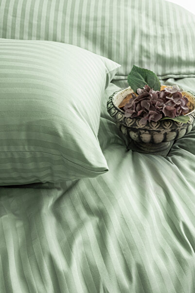 True Home Collection 8 bucăți de huse de pernă din satin cu dungi |   50 x 70 cm