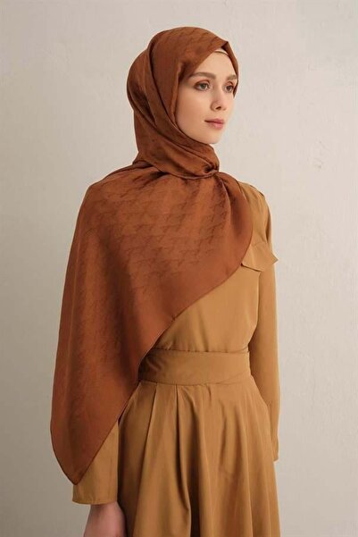 Armine Pamora Shawl - Monogram Patterned 3 - Copper 16