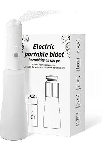 NEONI بيديه محمول قابل لإعادة الشحن سعة 350 مل للنساء والرجال (ES002-WHITE)