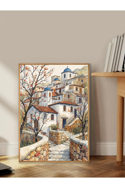 Tuba Decor Tablo dintr-o singură bucată cu rame din lemn pentru sufragerie, s...