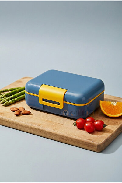 KaktüsKedi 5 Compartment 2 Layer Lockable Lunch Box Food Container 1.6 Lt