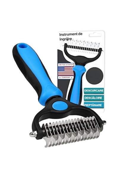 NEXTWAVE Perie dublă câini și pisici NextWave®, reduce năpârlirea 95%, 9/17 d...