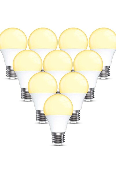 Generic 10-Piece E27 LED Bulb Warm White 3000K, Non-Dimmable