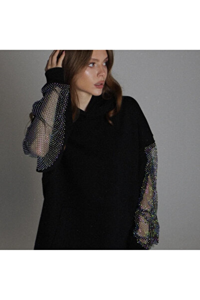 Weekeep Hanorac cu glugă cu detaliu strălucitor pe spate