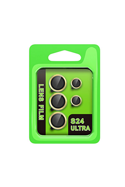 byhodi عدسة الكاميرا المعدنية سامسونج جالاكسي S24 ألترا ريز - أصفر