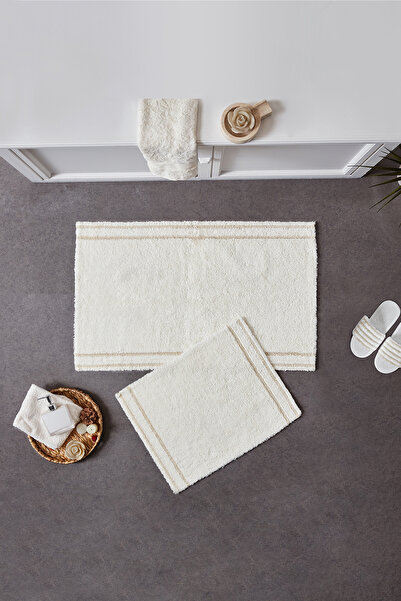 Doqu Home Covoraș de baie Doquhome Dora Crem&nerez 60x100cm