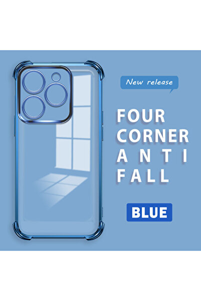 ucuc حافظة من السيليكون الشفاف مضادة للسقوط ومتوافقة مع هاتف Infinix Smart 8/...